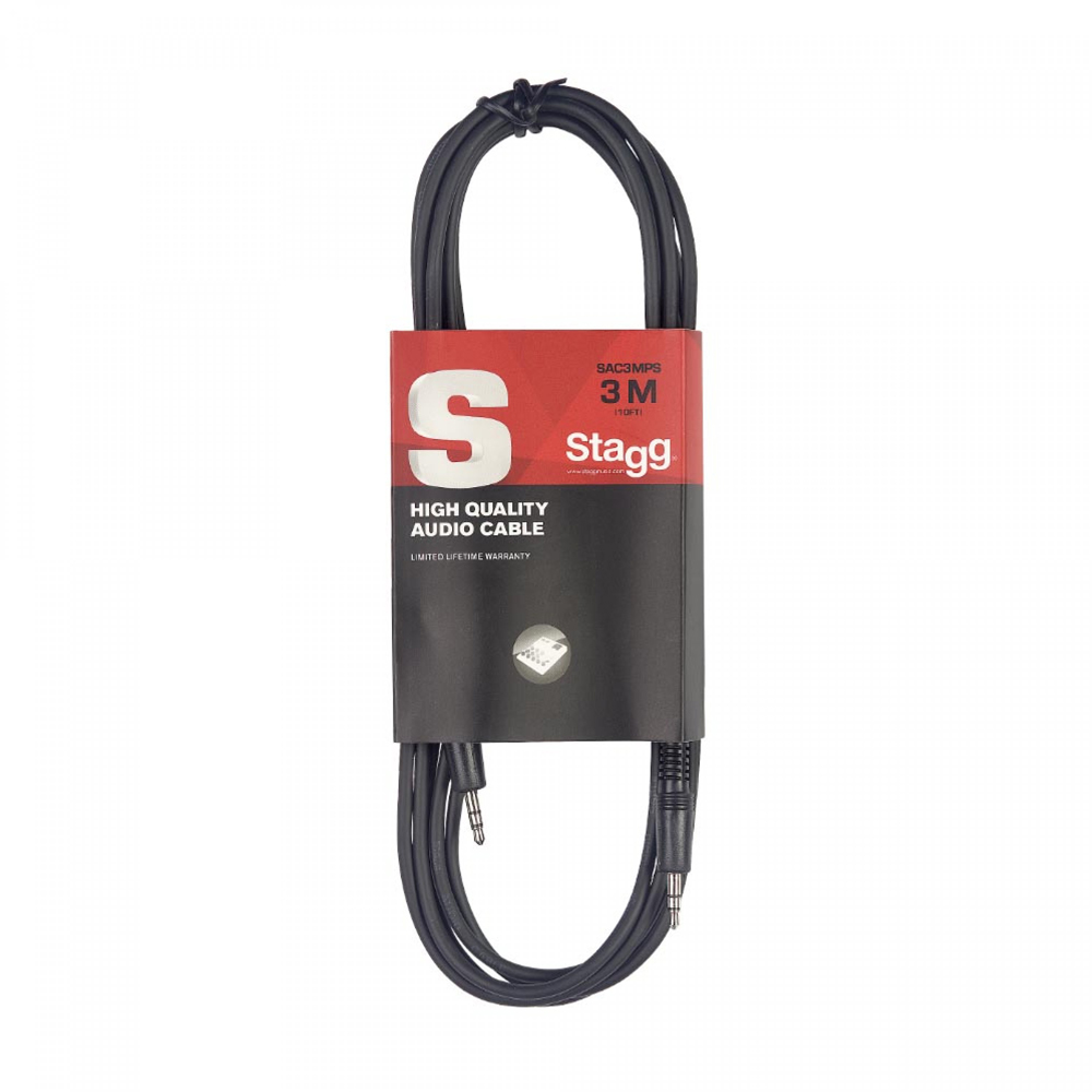 Stagg Mini Jackm - Mini Jackm 3 Metre Balanced Audio Cable (SAC3MPS)