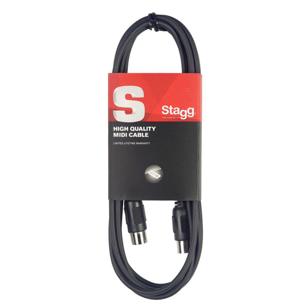 Stagg MIDI-MIDI 10 Metre Moulded Cable (SMD10E)