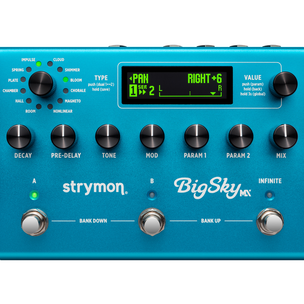 Strymon BigSky MX, Dual Engine Multi Reverb Effects Pedal