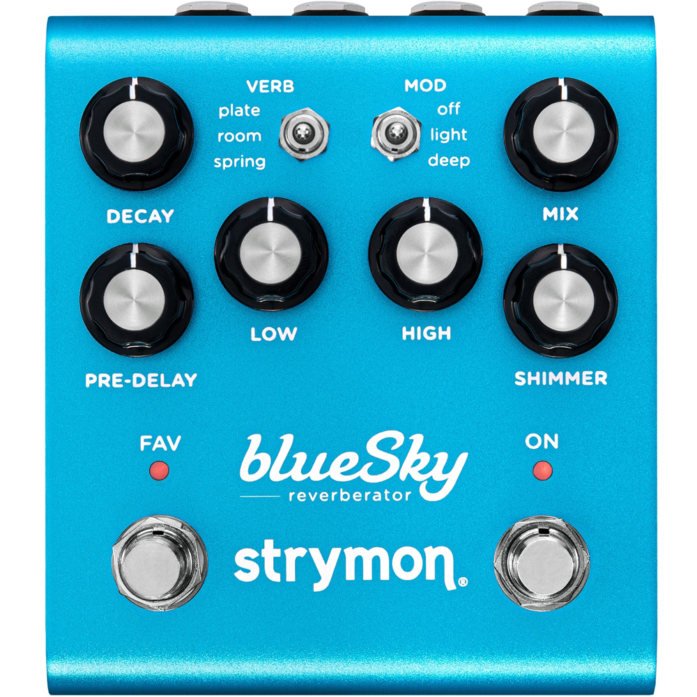 Strymon BlueSky Reverberator (V2) Reverb Effects Pedal with MIDI