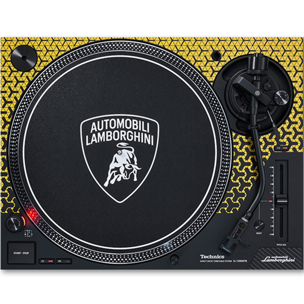 Technics SL-1200M7B Limited Edition Lamborghini DJ Turntable, Yellow (Single)