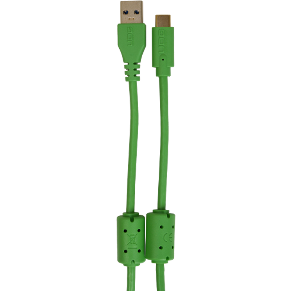 UDG USB-A to USB-C Straight Cable, Green, 1.5 Metre