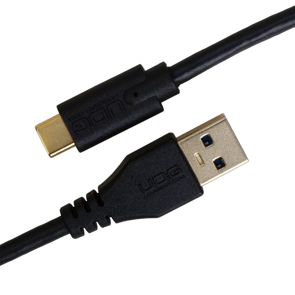 UDG USB-A to USB-C Straight Cable, Black, 1.5 Metre