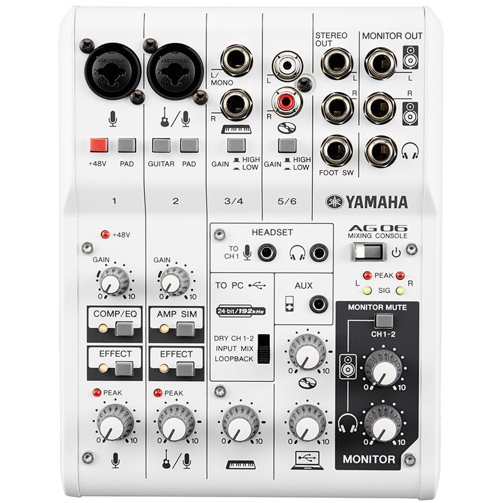 Yamaha AG06 Hybrid Mixing Console