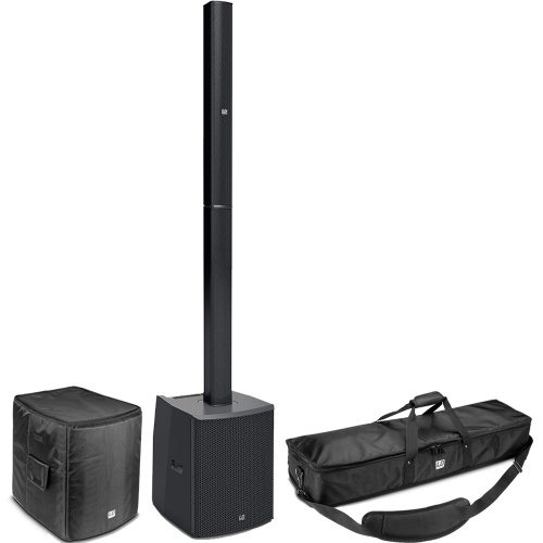 LD Systems MAUI 28 G2 Column PA System with Mixer, Bluetooth + Bags