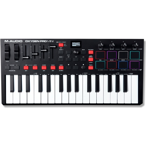 M-Audio Oxygen Pro Mini, 32-Key USB MIDI Keyboard Controller