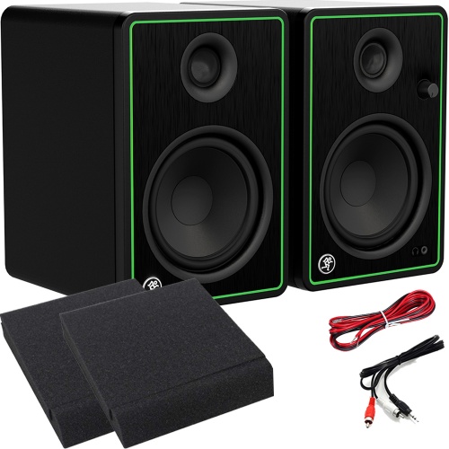 Mackie CR8X-BT Active Studio Monitors With Bluetooth + Pads & Leads