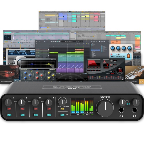 MOTU M6, 6-Channel USB-C Audio Interface + Ableton Live 12 Standard Bundle Deal