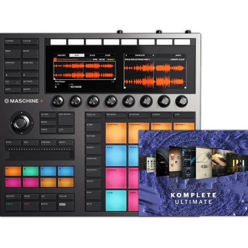 Native Instruments Maschine Plus + Komplete 14 Ultimate (Plus 12 FREE Expansions, Sale Ends January 15th)