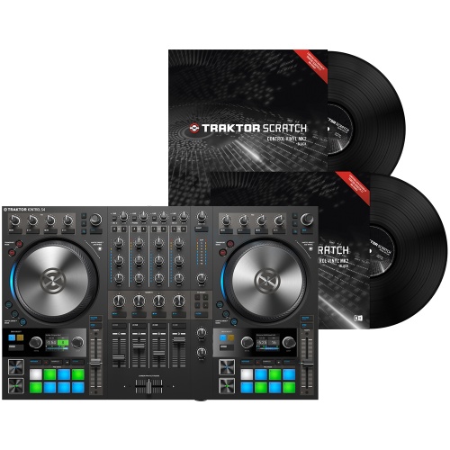 NI Traktor Kontrol S4 MK3 DJ System + Scratch DVS Timecode Vinyls