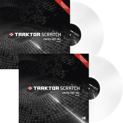 Native Instruments Traktor Scratch Clear MK2 Timecode Vinyl (Pair)