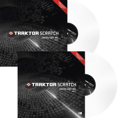 Native Instruments Traktor Scratch White MK2 Timecode Vinyl (Pair)