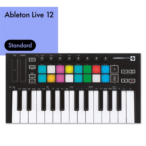 Novation Launchkey Mini MK3 MIDI Keyboard + Ableton Live 12 Standard Bundle Deal