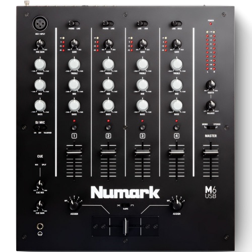 Numark M6 USB 4 Channel DJ Mixer with USB Connectivity