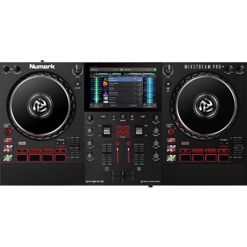 Numark Mixstream Pro Plus, Standalone DJ Controller with Built-In Speakers & Amazon Music Streaming