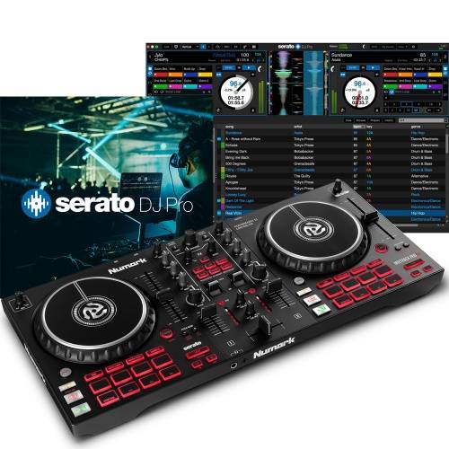 Numark Mixtrack Pro FX 2 Deck DJ Controller For Serato DJ and M-Audio BX3 3.5 Inch DJ Speakers Complete DJ Equipment Package 