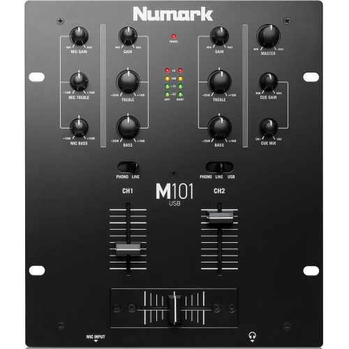 Numark M101 USB 2 Channel DJ Mixer with USB Connectivity
