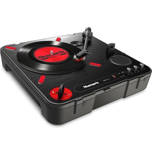 Numark PT01 Scratch Turntable With Built-In Speakers & Crossfader