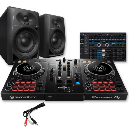 Pioneer DDJ-400,  DM-40 DJ Speakers & Rekordbox DJ Software