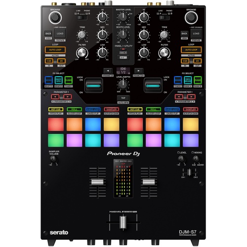 Pioneer DJ DJM-S7, Serato DVS Ready, 2 Channel DJ Mixer