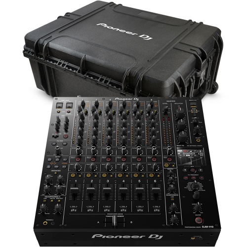 Pioneer DJ DJM-V10 Mixer & The Official DJRC-V10 Travel Case Bundle Deal
