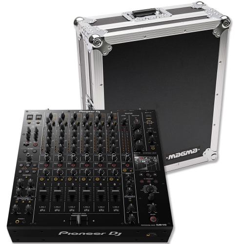 Pioneer DJ DJM-V10, 6-Channel Professional Club Mixer & Magma Flight Case