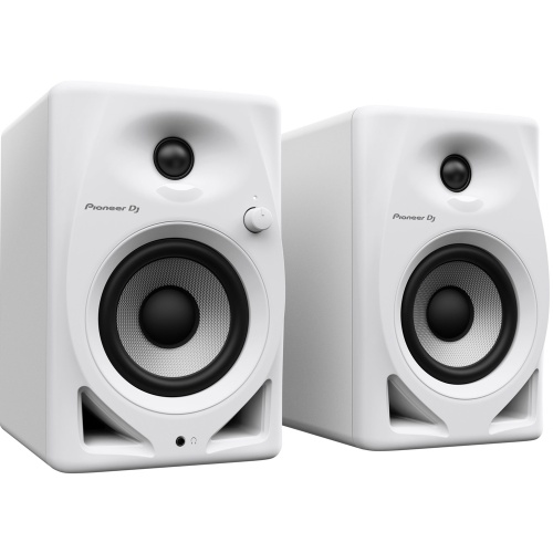 Pioneer DJ DM-40D White, 4" Active Monitors for DJ'ing or Production
