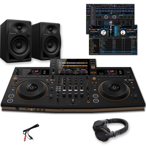 Pioneer DJ Opus Quad, DM-40D Speakers + HDJ-CUE1 Headphones Bundle Deal