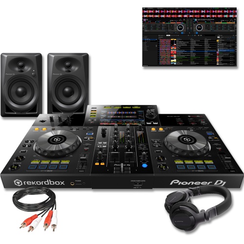Pioneer DJ XDJ-RR Standalone DJ Controller, DM-40D DJ Speakers, HDJ-CUE1 Headphones Package Deal