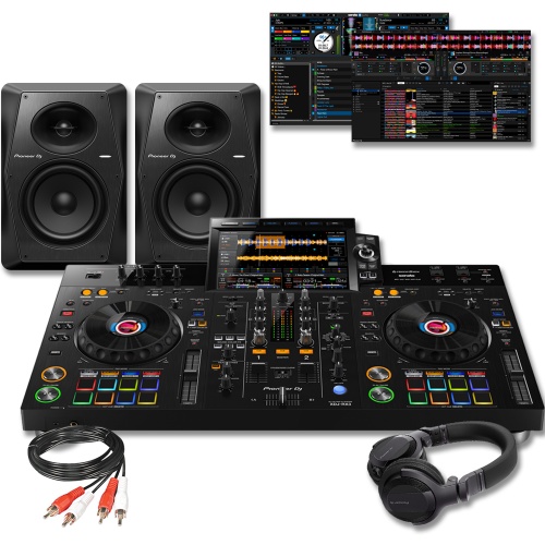 Pioneer DJ XDJ-RX3 + VM-70 Speakers & HDJ-CUE1 Headphones Bundle