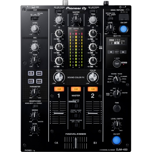Pioneer DJM-450, 2 Channel DJ Mixer