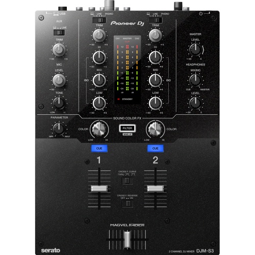 Pioneer DJM-S3, 2 Channel DJ Mixer
