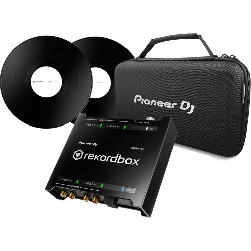 Pioneer DJ Interface 2, Rekordbox DVS Control Vinyl + DJC-IF2 Carry Bag