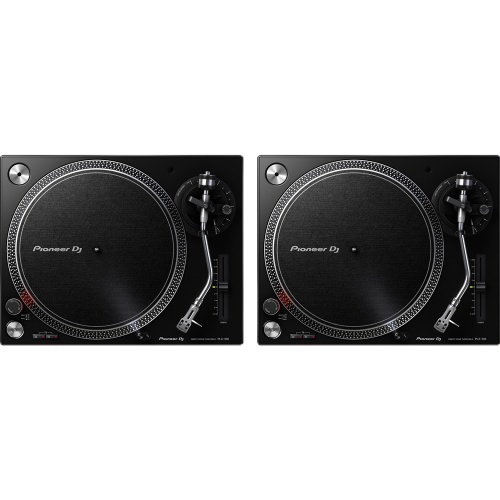 Pioneer DJ PLX500 Black High Torque Direct Drive Turntable (Pair)