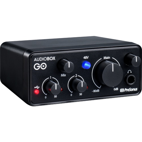 PreSonus AudioBox GO Ultra-Affordable, Compact 2x2 USB Audio Interface