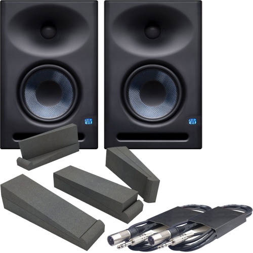 Presonus Eris E7XT Active Studio Monitors + Pads & Leads Bundle Deal