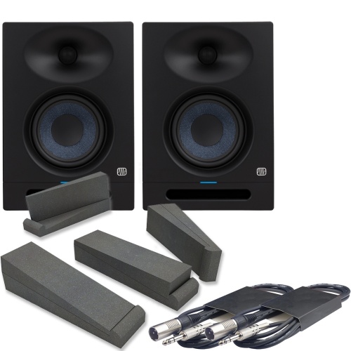 Presonus Eris Studio 5 Active Studio Monitors + Pads & Leads Bundle Deal