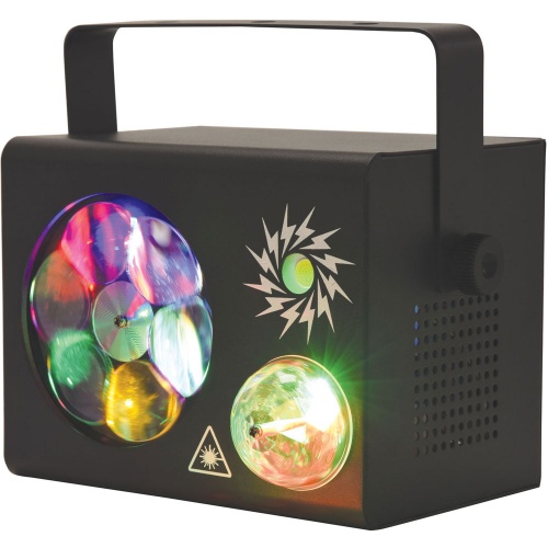 QTX Gobo Fireflash 4-in-1 LED & Laser Effect