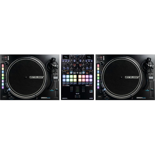 Reloop RP8000MK2 (Pair) + Elite Serato DVS Battle Mixer Bundle Deal