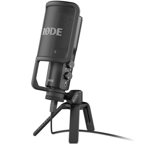 Rode NT-USB, Studio-Quality USB Mic + Pop Shield, Stand & More