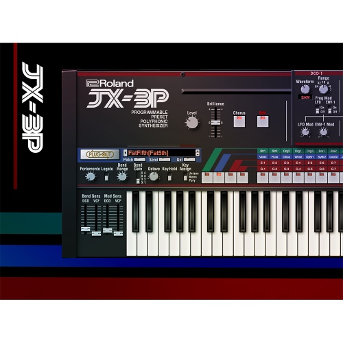 Roland Cloud JX-3P Synthesizer, Plugin Instrument, Software Download