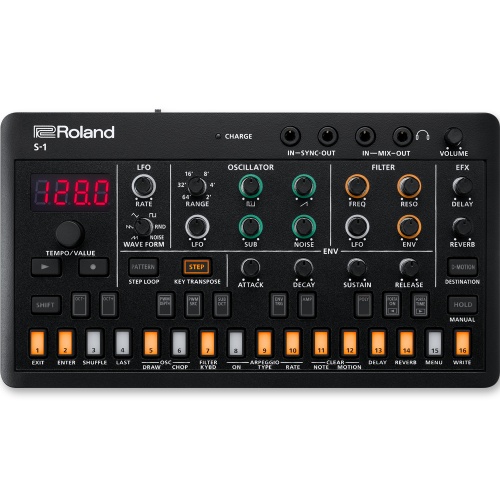 Roland Aira Compact S-1 Tweak Synthesizer, Battery Powered - Based On The Classic SH-101