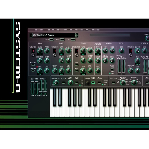 Roland Cloud System-8 Synthesizer, Plugin Instrument, Software Download