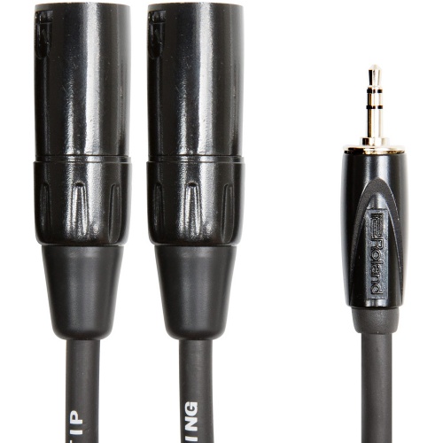 Roland BLACK SERIES Mini Jack - Dual XLRm Cable (3mtr)