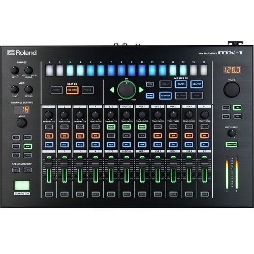 Roland Aira MX-1, 18 Channel Performance Mixer, Step Sequencer, FX