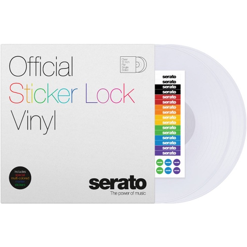 Serato Official Sticker Lock Vinyl (Pair)