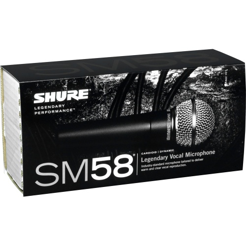 Shure SM58 Professional Dynamic Vocal Microphone (Switched)