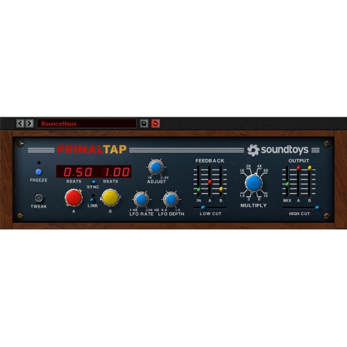 Soundtoys Primal Tap, Retro Delay with Freeze Effects Plugin Download
