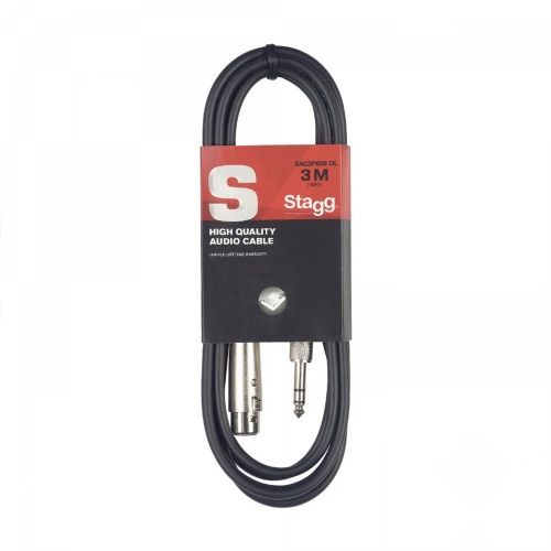 Stagg Jack - XLRf 3 Metre Balanced Audio Cable (SAC3PSXF DL)