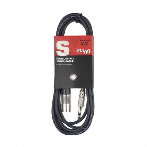 Stagg Jack - XLRm 3 Metre Balanced Audio Cable (SAC3PSXM)